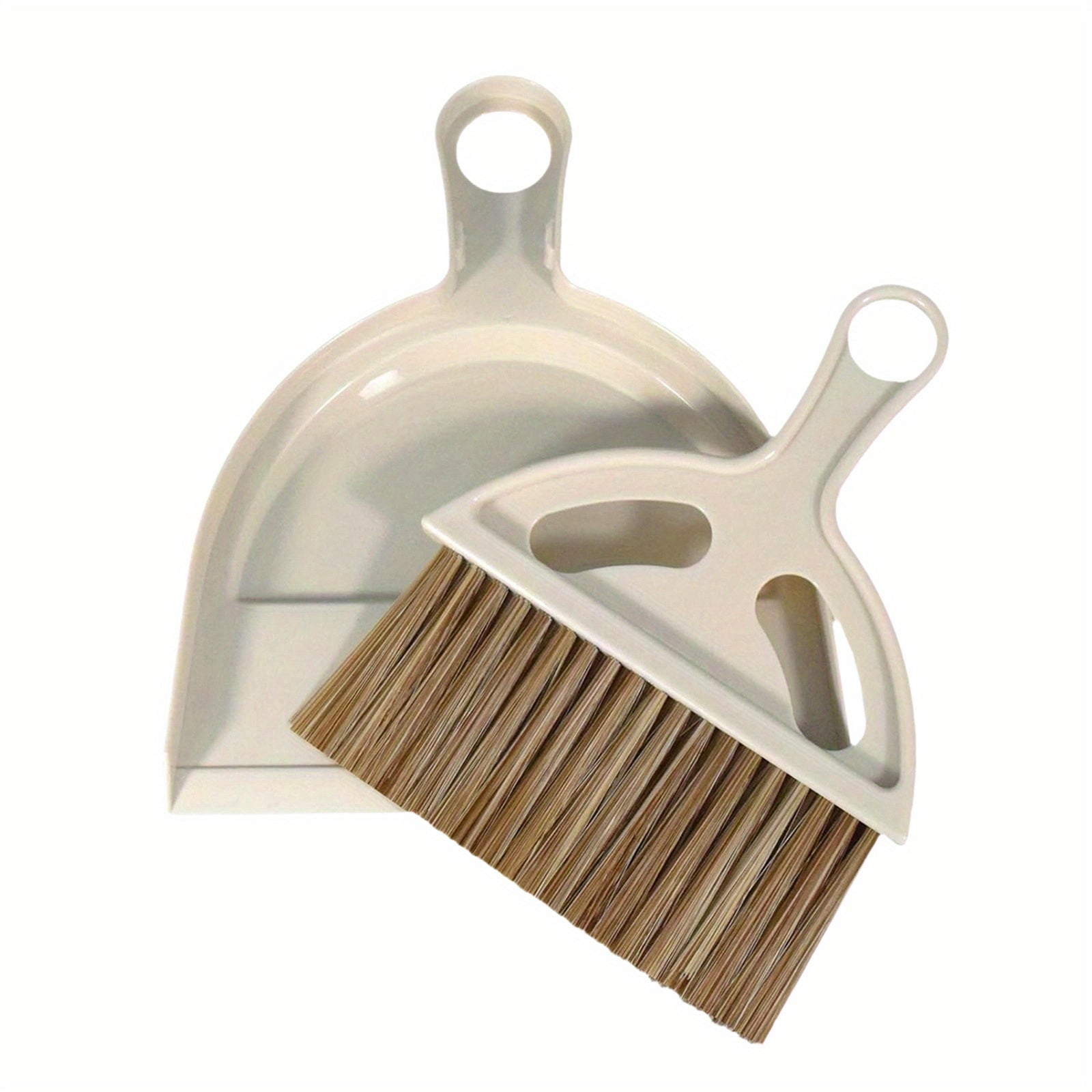 1pc Compact & Lightweight Plastic Broom and Dust Pan Set with Ergonomic Handle & Non-Toxic Bristles - Mini Sweeper for Hard Floors, Kids, Pets, Home, Car, Camping - Easy Storage Dust Pan and Brush Combo for Small Spaces, Ideal for Bedroom, Living Room,