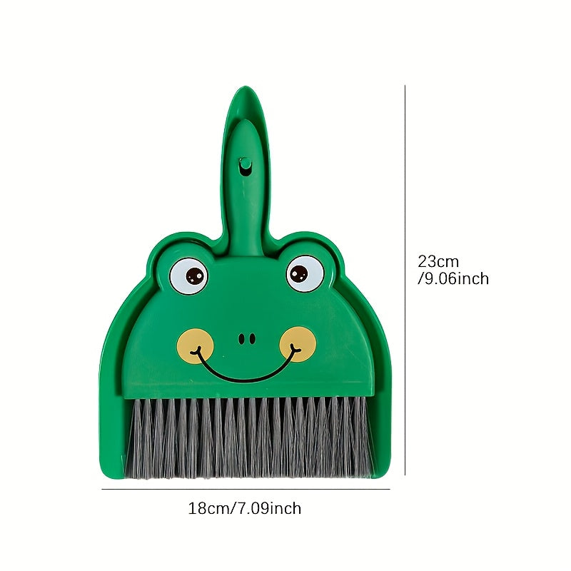 Cute Animal-Shaped Broom and Dustpan Set for Home Cleaning - 1 Broom + 1 Dustpan, Ideal for Living Room, Kitchen, and Outdoor Use, Perfect for Children and Pets, Living Room Sweeping|Playful Design|Durable Sweeping Equipment