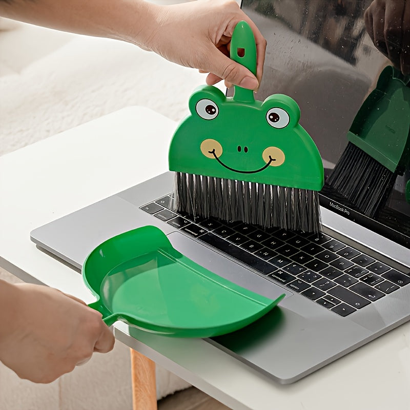 Cute Animal-Shaped Broom and Dustpan Set for Home Cleaning - 1 Broom + 1 Dustpan, Ideal for Living Room, Kitchen, and Outdoor Use, Perfect for Children and Pets, Living Room Sweeping|Playful Design|Durable Sweeping Equipment