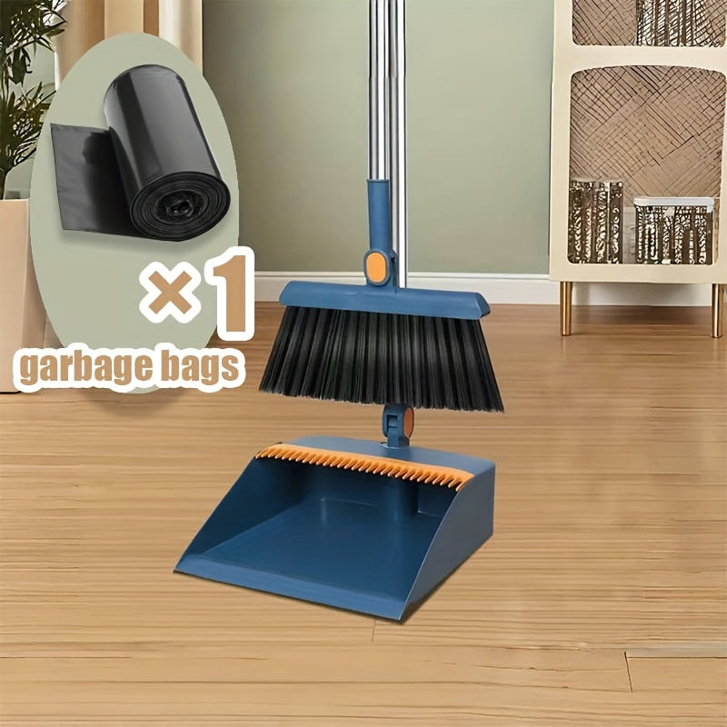 2in 1Broom And Dustpan Set, Broom Dust Pan, Dustpan with Long Handle, Broom with Dustpan, Broom And Dustpan Set for Home, Dustpan Comb, Broom with Dustpan Combo Set