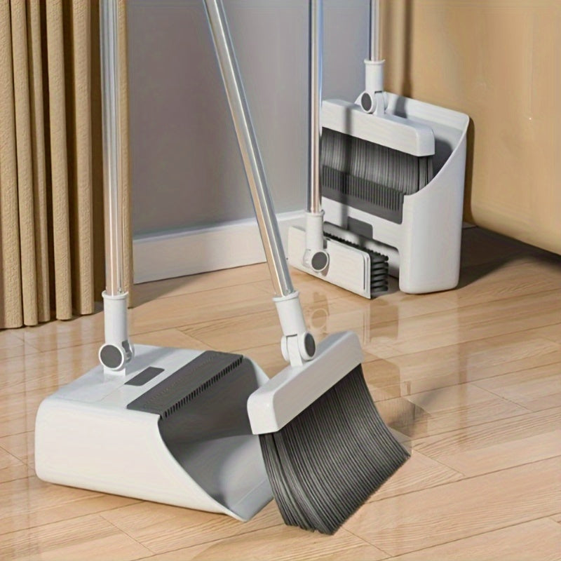 3-in-1 90% off Layer Broom and Broom Set, No Flag Bristle Broom, Multi-Surface Cleaning Kit, Suitable for Living Room, Bedroom, Bathroom, Carpet, Hard Floors, Durable Plastic, Home and Dormitory Use