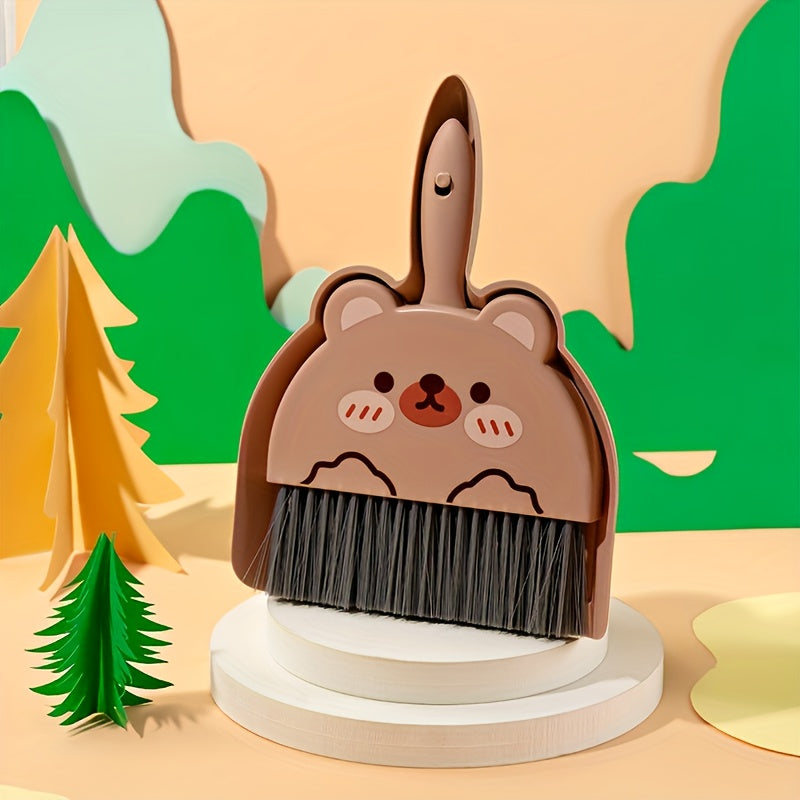 Cute Animal-Shaped Broom and Dustpan Set for Home Cleaning - 1 Broom + 1 Dustpan, Ideal for Living Room, Kitchen, and Outdoor Use, Perfect for Children and Pets, Living Room Sweeping|Playful Design|Durable Sweeping Equipment