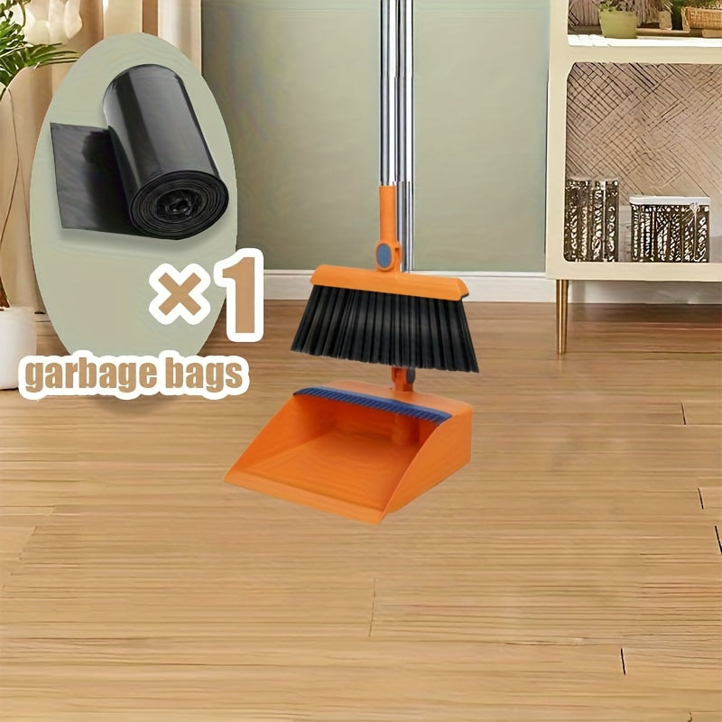 2in 1Broom And Dustpan Set, Broom Dust Pan, Dustpan with Long Handle, Broom with Dustpan, Broom And Dustpan Set for Home, Dustpan Comb, Broom with Dustpan Combo Set