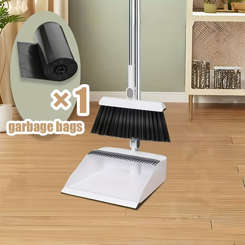 2in 1Broom And Dustpan Set, Broom Dust Pan, Dustpan with Long Handle, Broom with Dustpan, Broom And Dustpan Set for Home, Dustpan Comb, Broom with Dustpan Combo Set