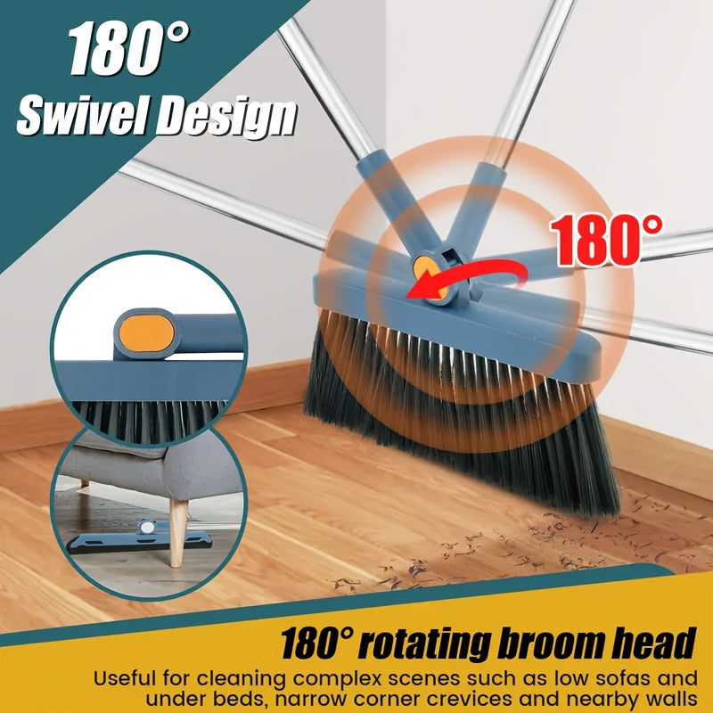 2in 1Broom And Dustpan Set, Broom Dust Pan, Dustpan with Long Handle, Broom with Dustpan, Broom And Dustpan Set for Home, Dustpan Comb, Broom with Dustpan Combo Set