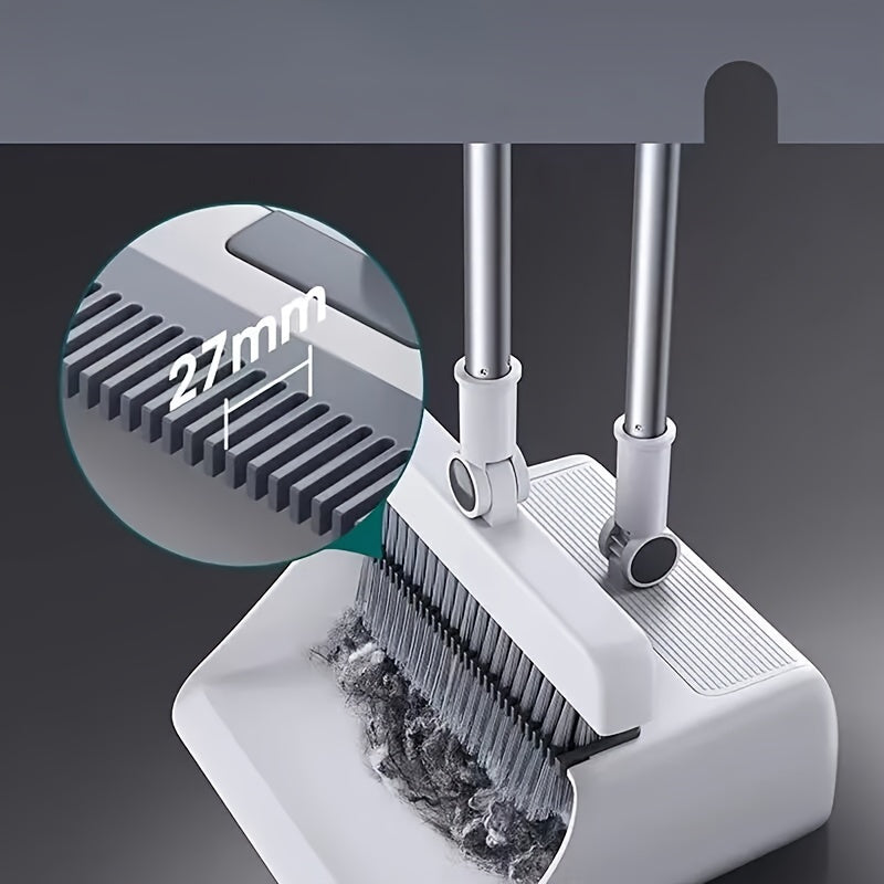 3pcs/set, Household Broom, Floor Brush And Dustpan Set, Thick Broom, Long Handled Brush And Dustpan, Non Stick Floor Cleaning Tool, Used for Home Office, School Dormitory, Cleaning Supplies, Cleaning Tools