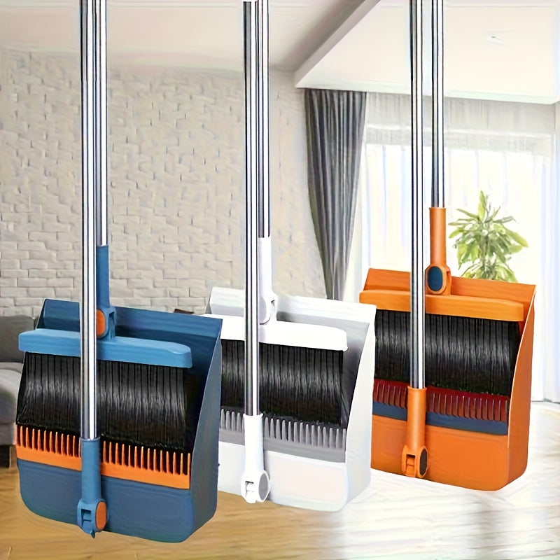 2in 1Broom And Dustpan Set, Broom Dust Pan, Dustpan with Long Handle, Broom with Dustpan, Broom And Dustpan Set for Home, Dustpan Comb, Broom with Dustpan Combo Set